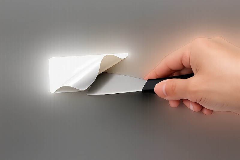 クレ556 シールはがし