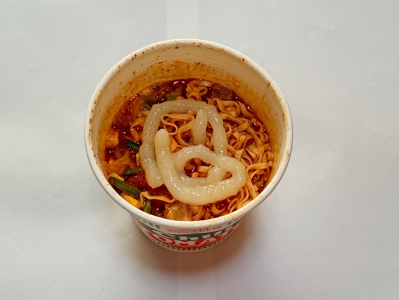 チリトマトヌードル アレンジ にんにく 1
